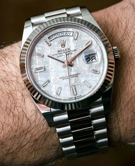 rolex day-date president 40 white